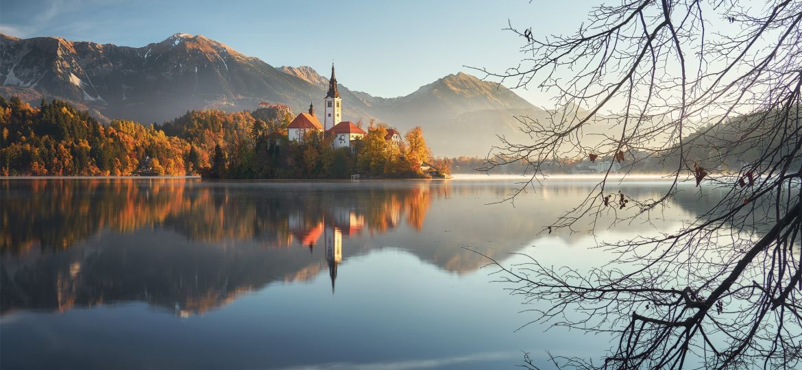 Podzim přišel do Bledu --- Autumn came to Bled