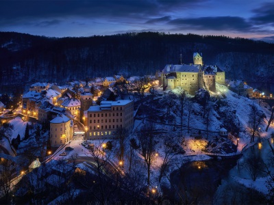 Vánoční hrad Loket --- The Christmas Loket castle
